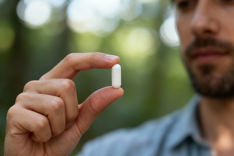 قرص سیدرال فورت برای ریزش مو در دست فرد